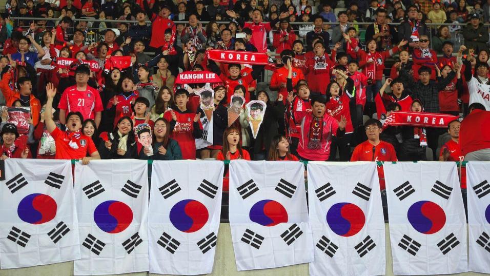 South Korea football fans